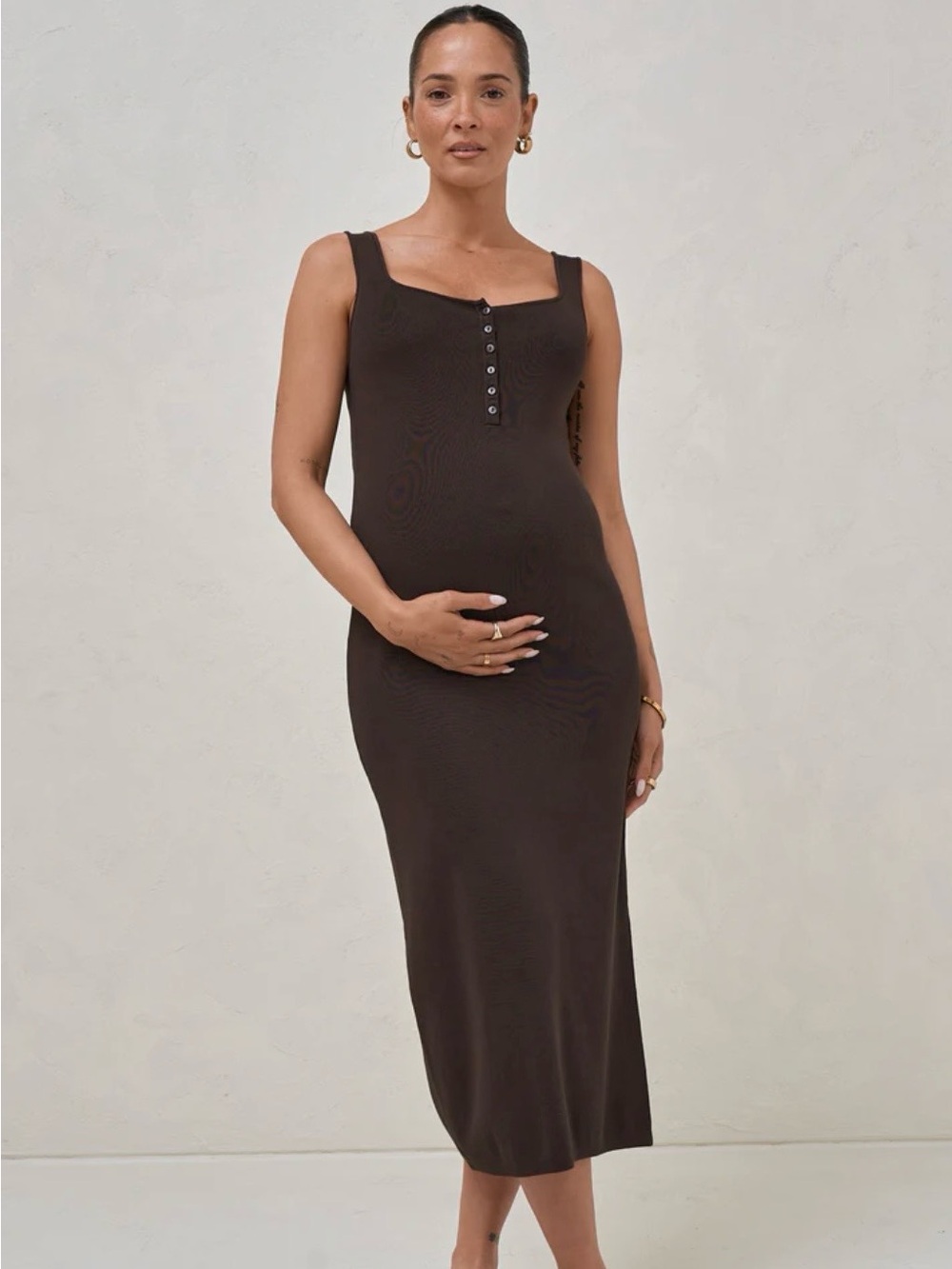 Bae. The Label | About That Base Nursing Dress 🤎